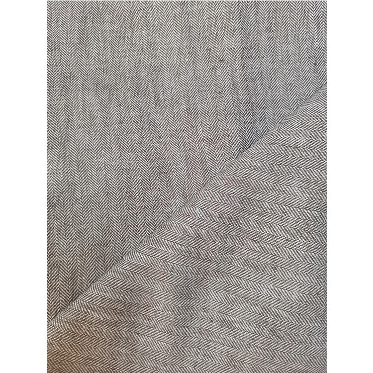 Yunfantex Ready Stock Cotton Dyed Herringbone Solid Woven Fabric for Menswear