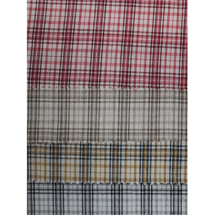 Yunfantex Hot Selling 100% Cotton Yarn Dyed Woven Check Shirt and Dress Fabric