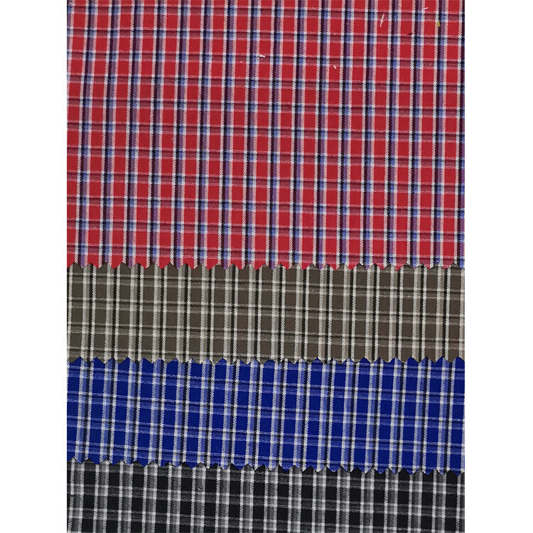 Yunfantex Hot Selling 100% Cotton Yarn Dyed Woven Check Shirt and Dress Fabric