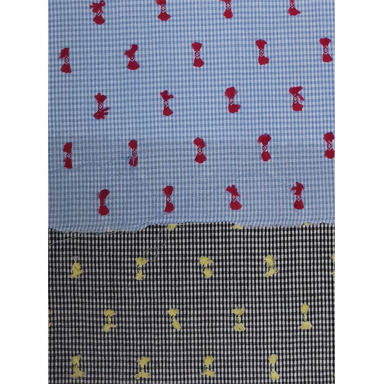 Yunfantex Hot Selling 100% Cotton Yarn Dyed Woven Check Shirt and Dress Fabric
