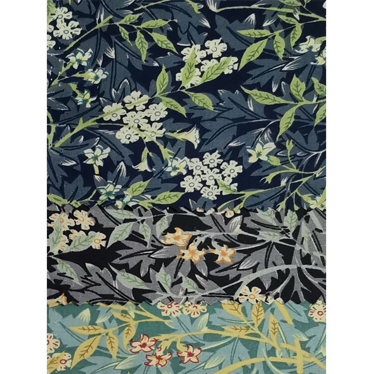 Yunfantex Digital Printed 100% Cotton Poplin Lightweight Flower Fabric Cotton Fabric For Garment