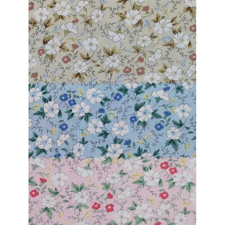 Yunfantex 100% Cotton Printed Fabric Poplin Printed Fabric For Shirts and Dresses