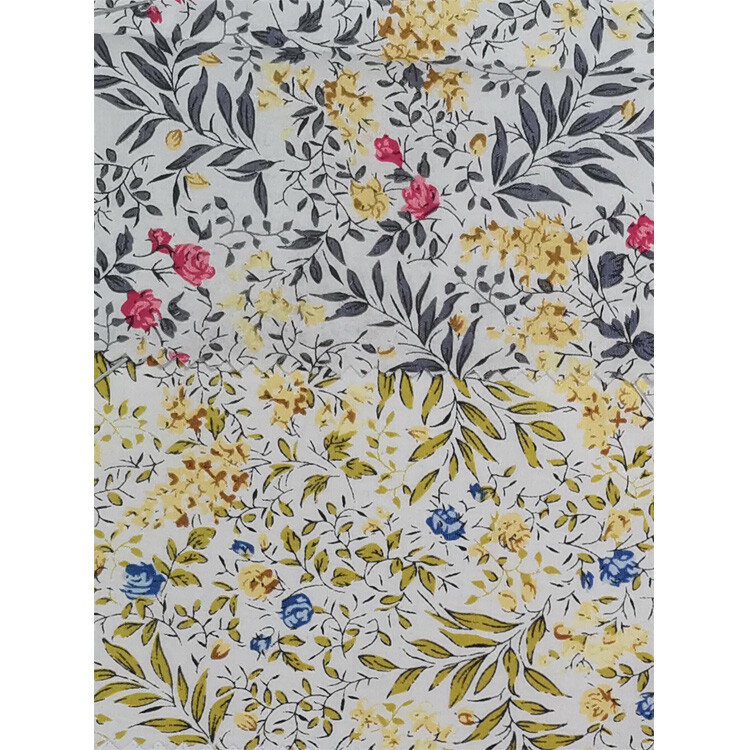 Yunfantex 100% Cotton Printed Fabric Poplin Printed Fabric For Shirts and Dresses