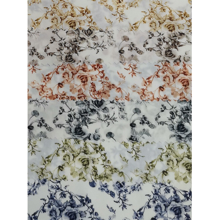 Yunfantex Custom Cotton Flower Printed Fabric Digital Printing Cotton Poplin For Men Shirt