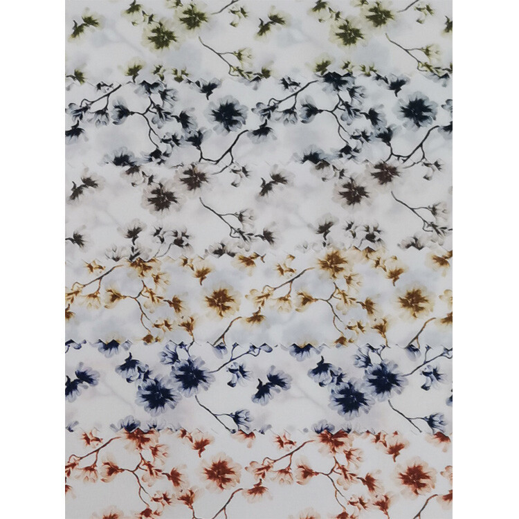 Yunfantex Custom Cotton Flower Printed Fabric Digital Printing Cotton Poplin For Men Shirt