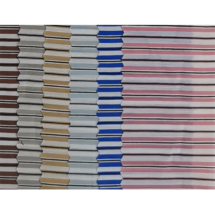Yunfantex Polyester Cotton Stripe Poplin Fabric for Blouses Linings Skirts