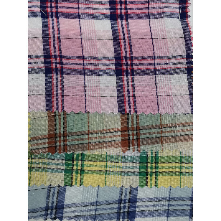 Yunfantex Hot Selling Cotton Yarn Dyed Gingham Check Fabric for Shirt and Dress