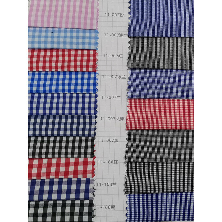 Yunfantex Wholesale Fabric Yarn-dyed Woven Check 100% Cotton Shirt Fabric
