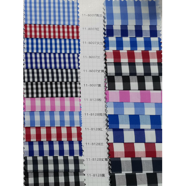 Yunfantex Wholesale Fabric Yarn-dyed Woven Check 100% Cotton Shirt Fabric