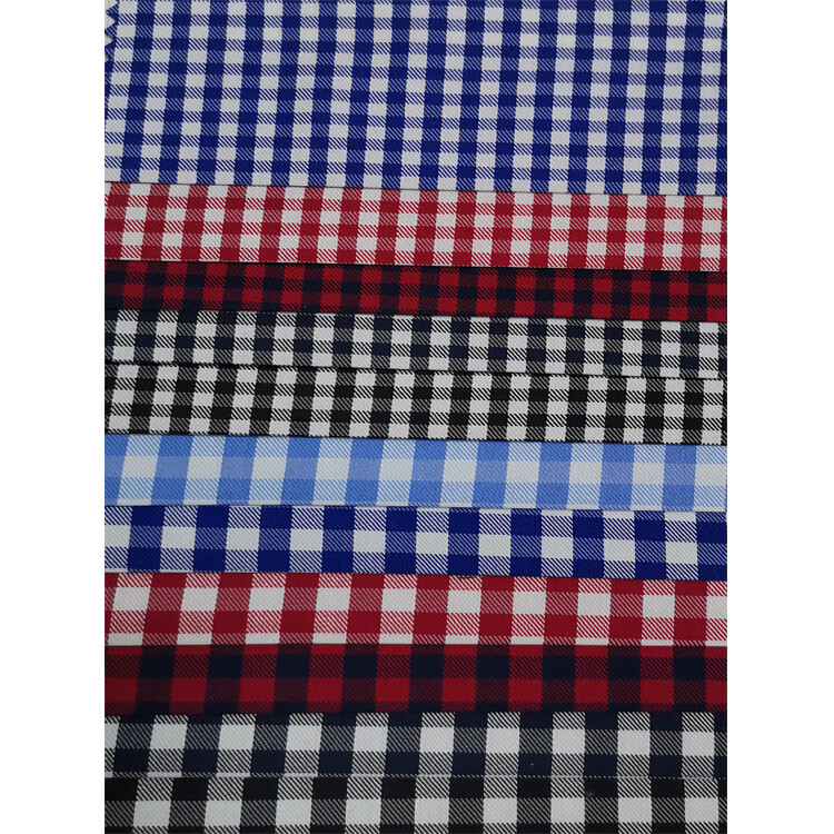 Yunfantex Wholesale Fabric Yarn-dyed Woven Check 100% Cotton Shirt Fabric