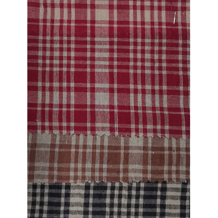 Yunfantex Wholesale Fabric Yarn-dyed Woven Check 100% Cotton Shirt Fabric