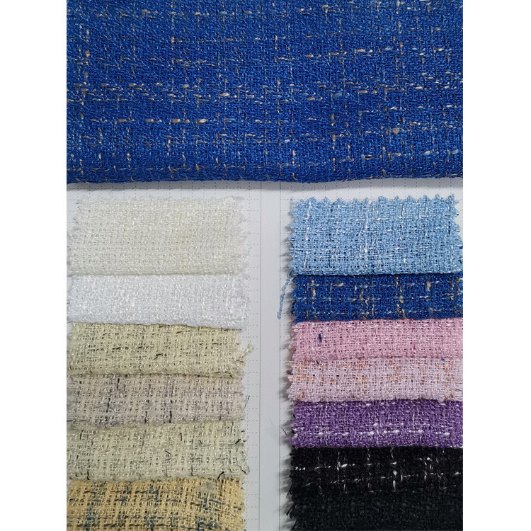 Yunfantex Check Woolen Boucle Knitted Tweed Fabrics Herringbone Fabric for Coats Yunfantex Check Woolen Boucle Knitted Tweed Fabrics Herringbone Fabric for Coats