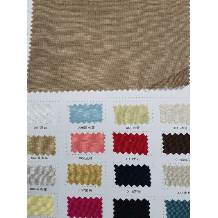 Yunfantex 100% Linen Fabric Eco-Friendly Woven Solid Fabrics for Casual Shirts Dress