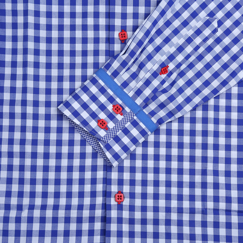 Yunfantex In Stock latest fashion design Italian style double collar men casual shirt