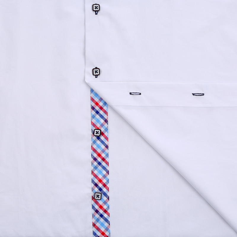 Yunfantex In Stock Promotion men Double Collar Solid Office Formal Shirts For Men