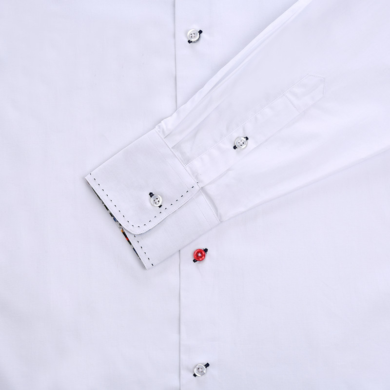 Yunfantex Spring New Business Men's White Shirt Custom Design Long Sleeve Men's Shirts