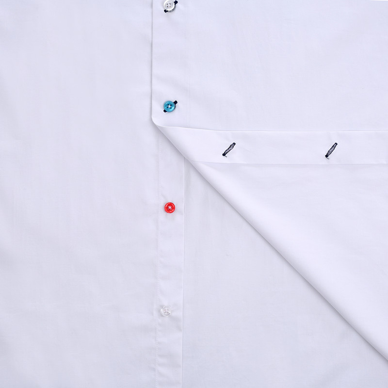 Yunfantex Spring New Business Men's White Shirt Custom Design Long Sleeve Men's Shirts