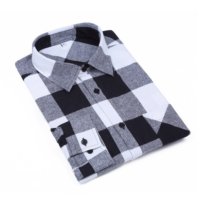 Yunfantex Wholesale Latest New Product Winter Cotton Thick Flannel Check Shirt For Men