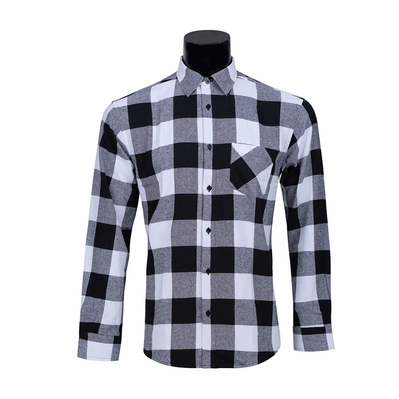 Yunfantex Wholesale Latest New Product Winter Cotton Thick Flannel Check Shirt For Men