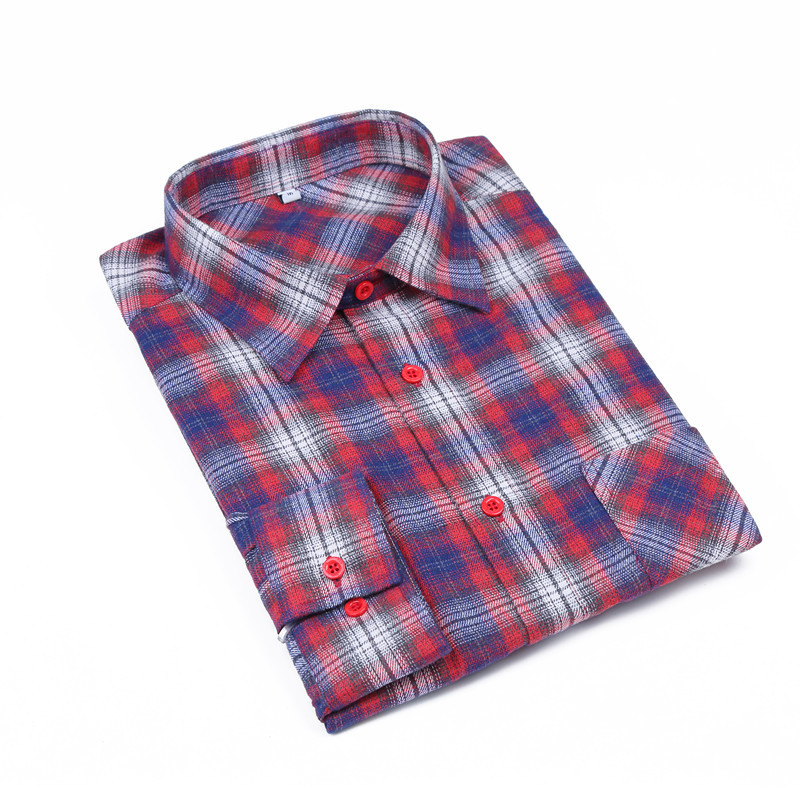 Yunfantex Men Flannel Shirt Fabric Plaid Cotton Woven Fabric Flannel Check Shirts Wholesale 
