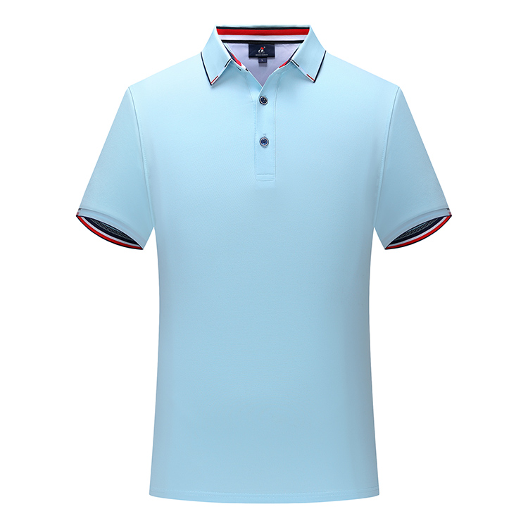 Yunfantex Men Comfortable Breathable Short Sleeve Polo Collar Shirt Golf Polo T-shirt