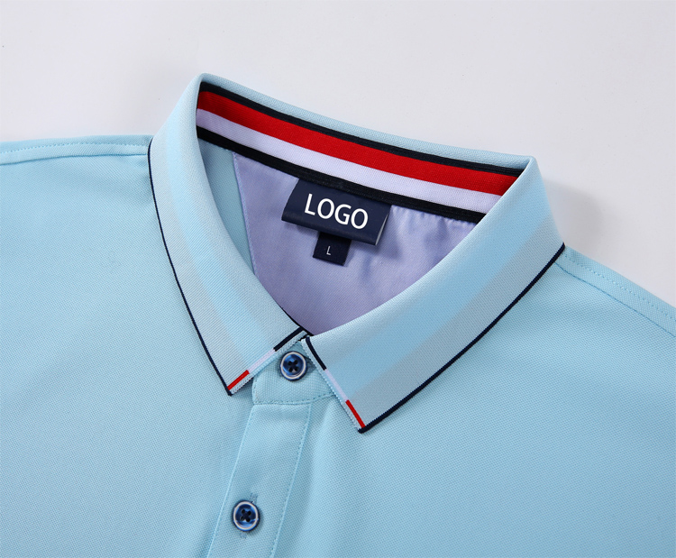 Yunfantex Men Comfortable Breathable Short Sleeve Polo Collar Shirt Golf Polo T-shirt