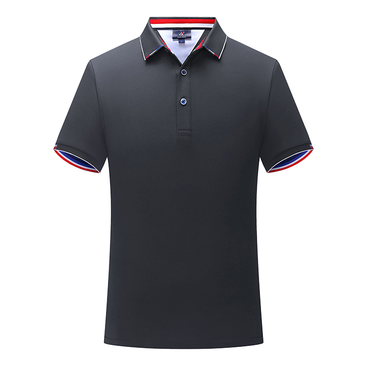 Yunfantex Men Comfortable Breathable Short Sleeve Polo Collar Shirt Golf Polo T-shirt