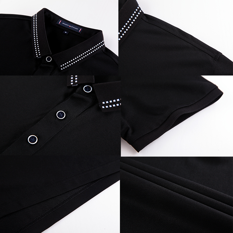 Yunfantex Cotton Pique Fabric Quick Dry Sport Breathable Men's Polo Shirt Short Sleeve Shirts