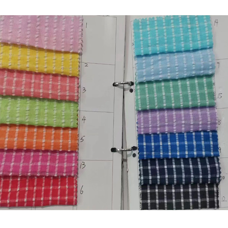 Yunfantex Latest Fashion Polyester Cotton Seersucker Softer Stripe Fabrics For Men Shirt