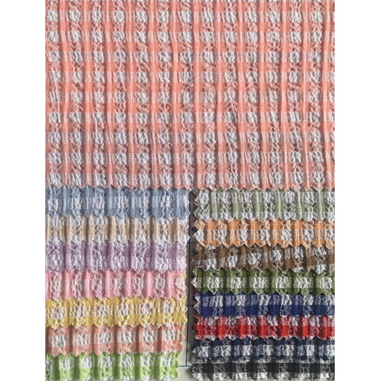 Yunfantex New Style Texture Cotton/Polyester Seersucker Fabric Crepe Fabric For Shirt