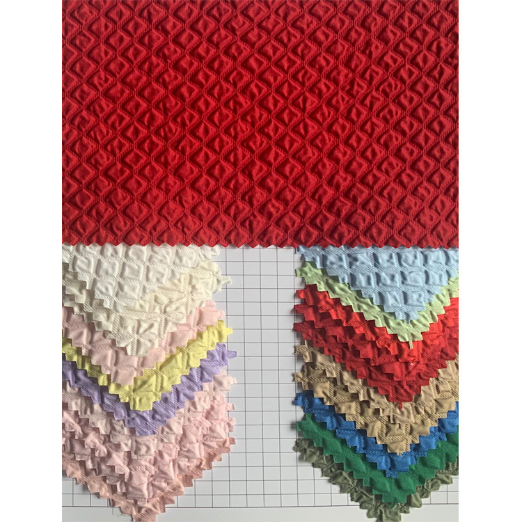 Yunfantex Crinkle Crepe Fabric Bubble Jacquard Seersucker Fabric for Dress