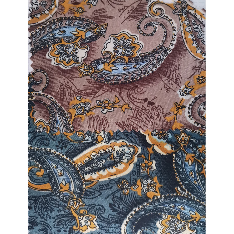 Yunfantex Digital Paisley Printed Fabric Full Cotton Poplin Fabric For Clothing