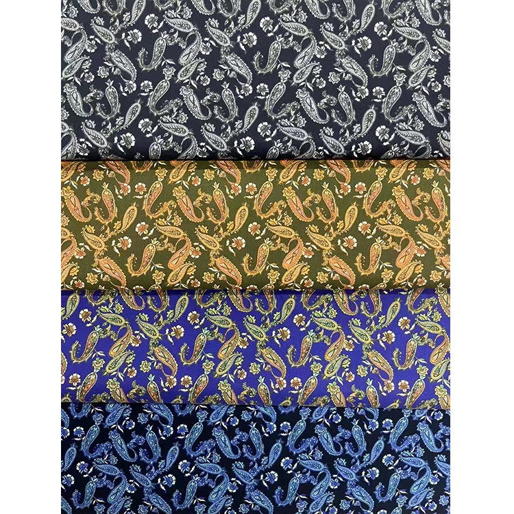 Yunfantex Pretty and Colorful Digital Printed Paisley 100 Cotton Rayon Fabric for Clothes