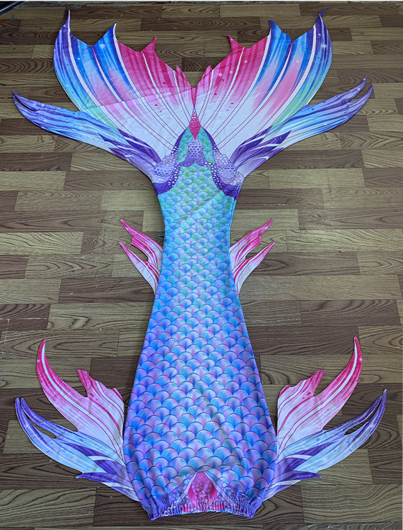 Yunfantex Printing Scale Mermaid Tail Swimwear Swimming Costumes Mermaid Tail