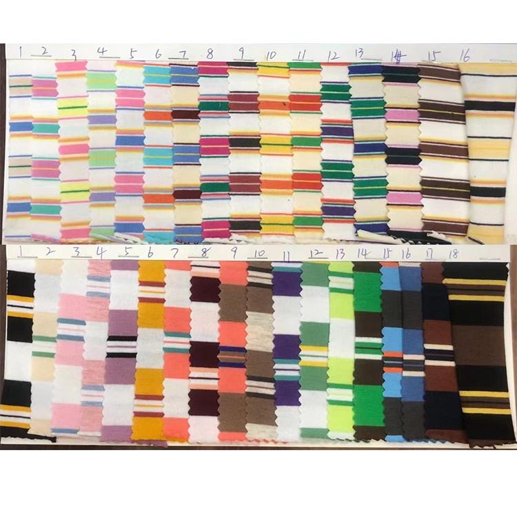 Yunfantex Latest Yarn Dyed Cotton Lycra Striped Fabric Cotton Fabric With Spandex