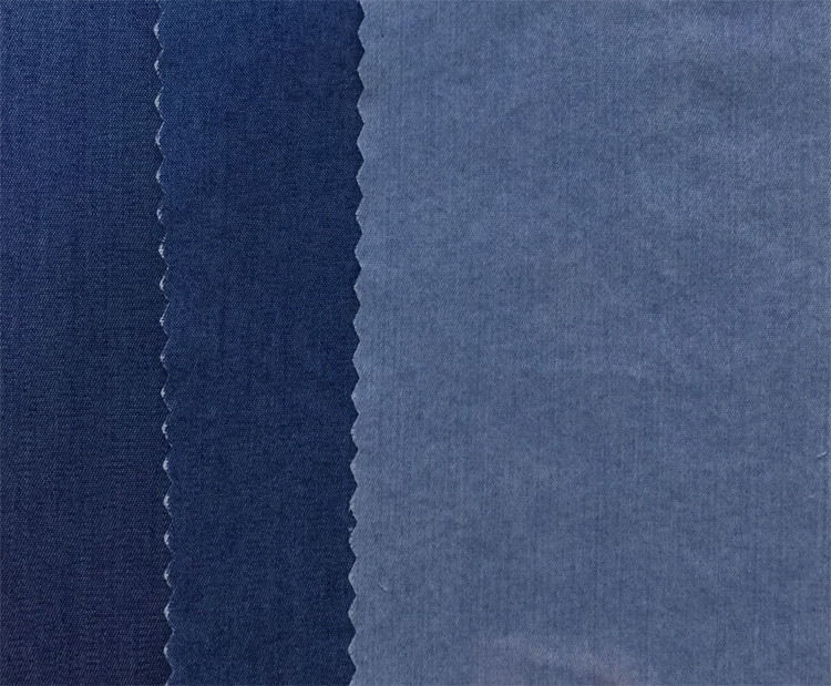 Yunfantex Cotton Twill Dyed Denim Clothing Material Fashion Washed Cotton Jeans Fabric