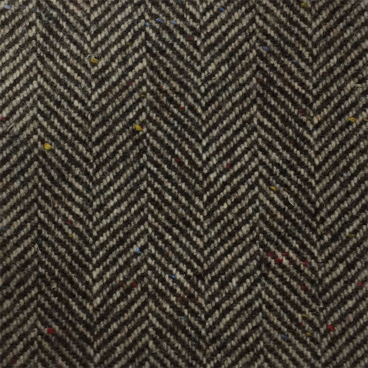 Yunfantex High-quality Woven Herringbone Wool Blended Jacquard Fabric For Suit Coat