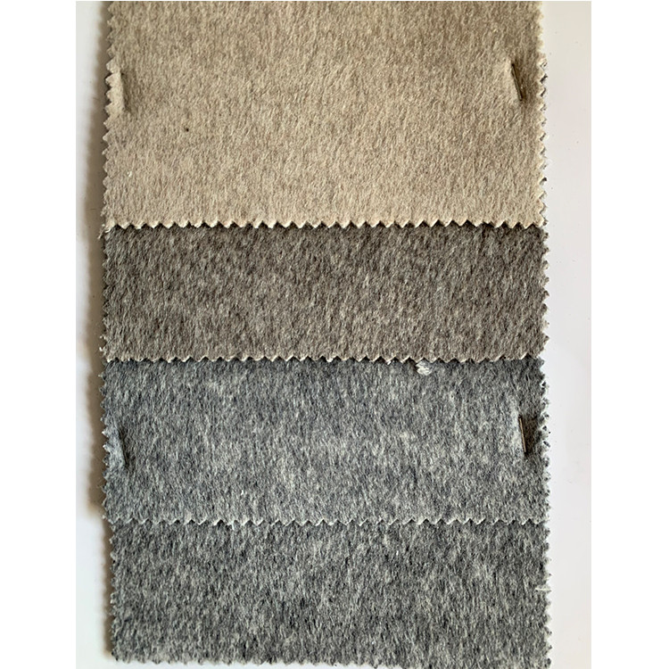 Yunfantex Wholesale Fabric Textile Poly Woven Wool Knit Tweed Brush Fabric for Garment