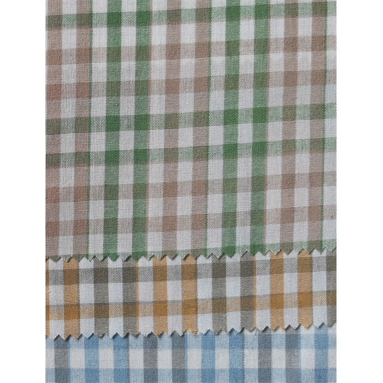 Yunfantex Student School Check Uniform  Cotton Fabric Yarn Dyed Plaid Fabric for Shirt