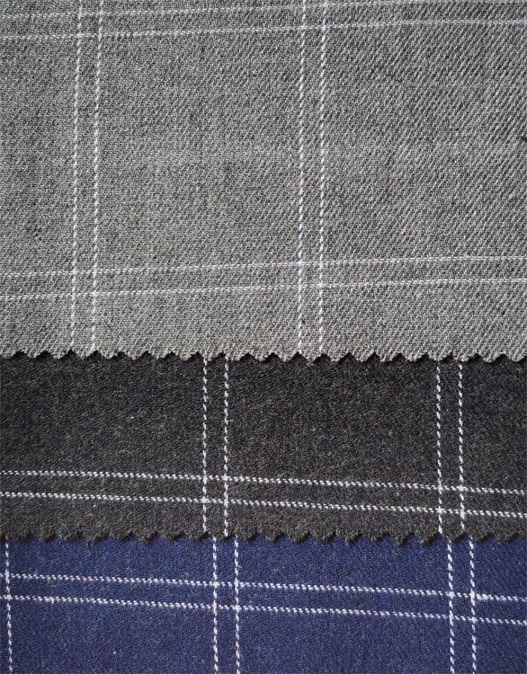 Yunfantex Check Fabric Polyester Dress Shirting Fabric Woven Yarn Dyed Viscose Tartan Fabric