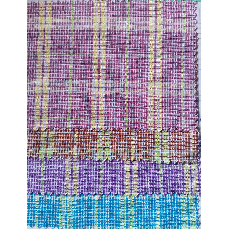 Yunfantex Washable Woven Classic Check Fabric High Quality Plaid Fabric for Shirting Fabric