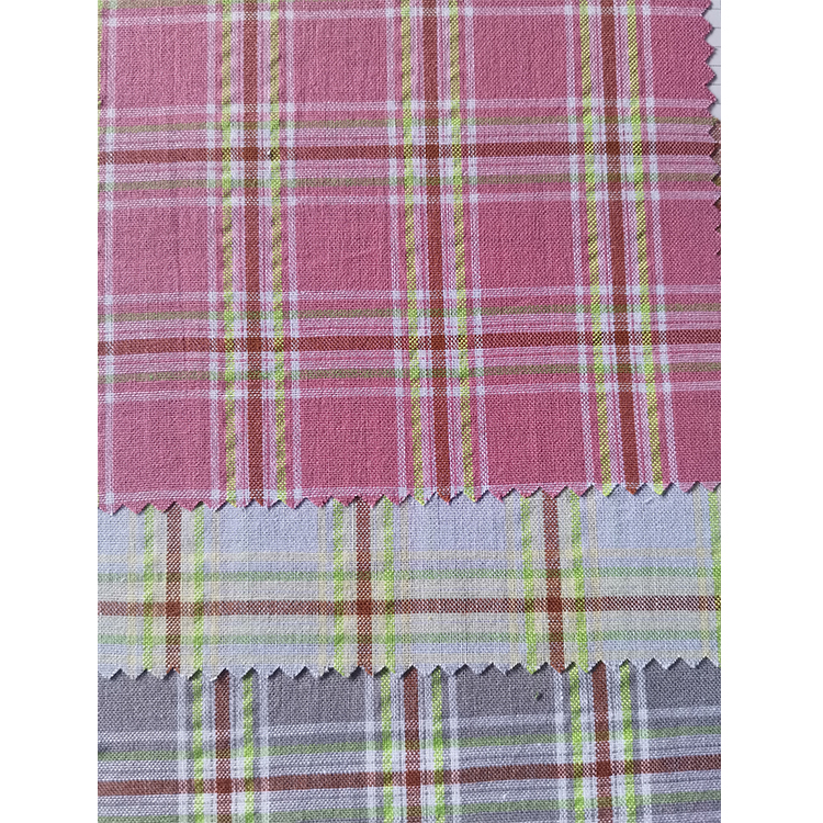 Yunfantex New Design Cotton Plaid Checks Shirting Fabric School Uniform Material Fabric