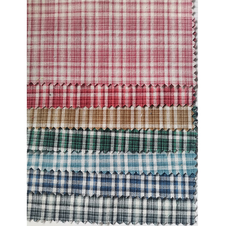 Yunfantex New Design Cotton Plaid Checks Shirting Fabric School Uniform Material Fabric