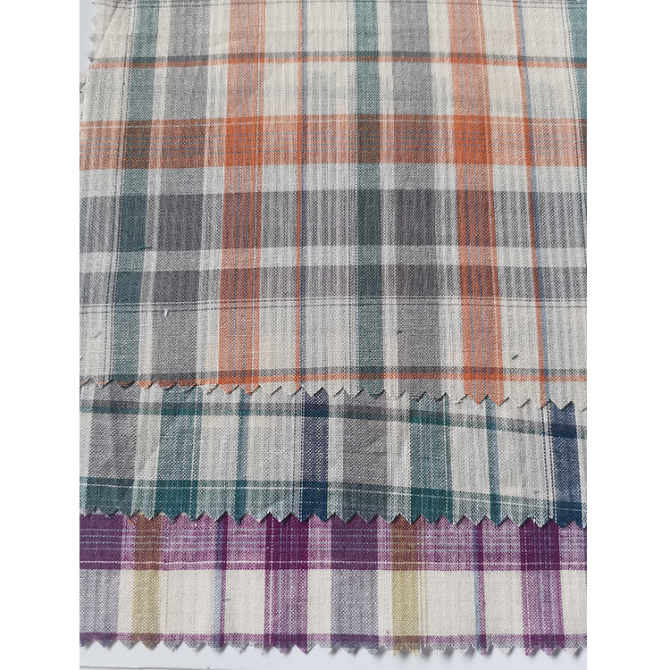 Yunfantex New Design Cotton Plaid Checks Shirting Fabric School Uniform Material Fabric