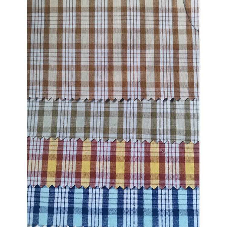 Yunfantex New Design Cotton Plaid Checks Shirting Fabric School Uniform Material Fabric