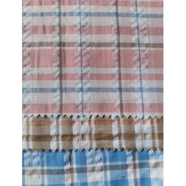 Yunfantex New Design Cotton Plaid Checks Shirting Fabric School Uniform Material Fabric