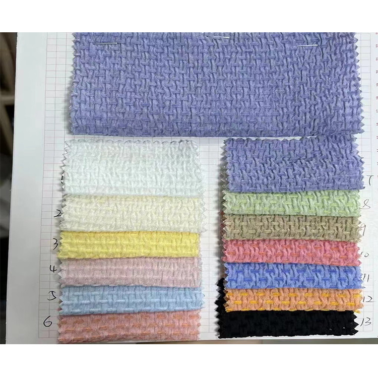 Yunfantex Stretch Polyester Crepe Fabric Women Dress Fabrics Crush Fabric For Clothing