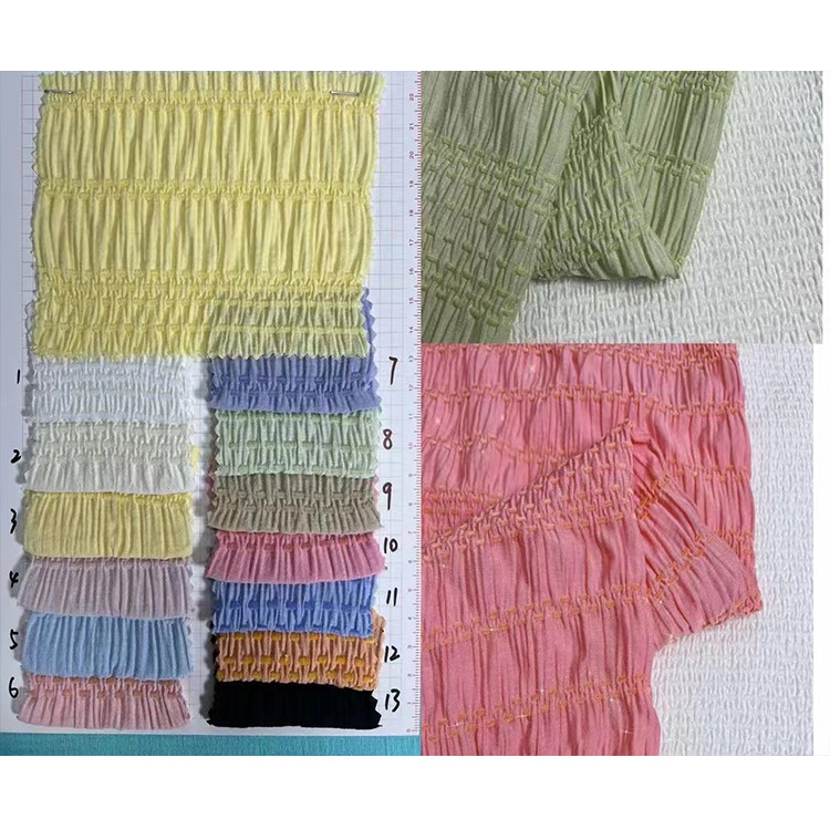 Yunfantex Stretch Polyester Crepe Fabric Women Dress Fabrics Crush Fabric For Clothing