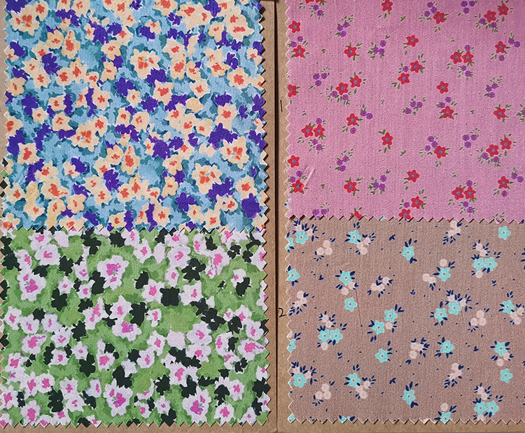 Yunfantex Digital Printed 100% Cotton Fabric Floral For Women Dress Printed Spring Summer shirt Fabric