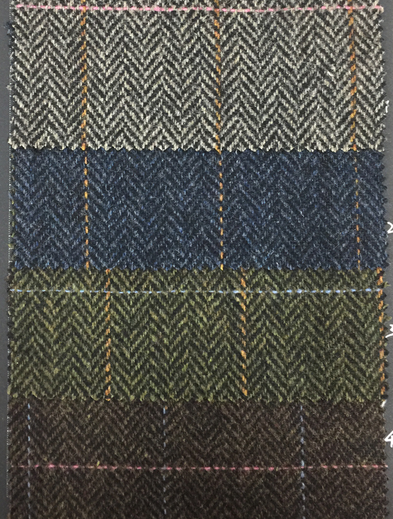Yunfantex Superior Comfort Herringbone Polyester Wool Tweed Fabric for Winter Suit